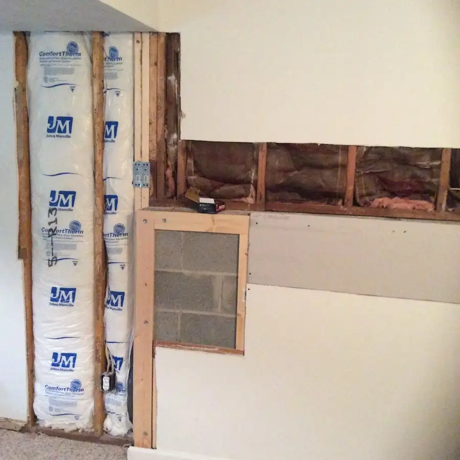 Wall insulation replacement during Odor Removal & Deodorization in Perry Hall